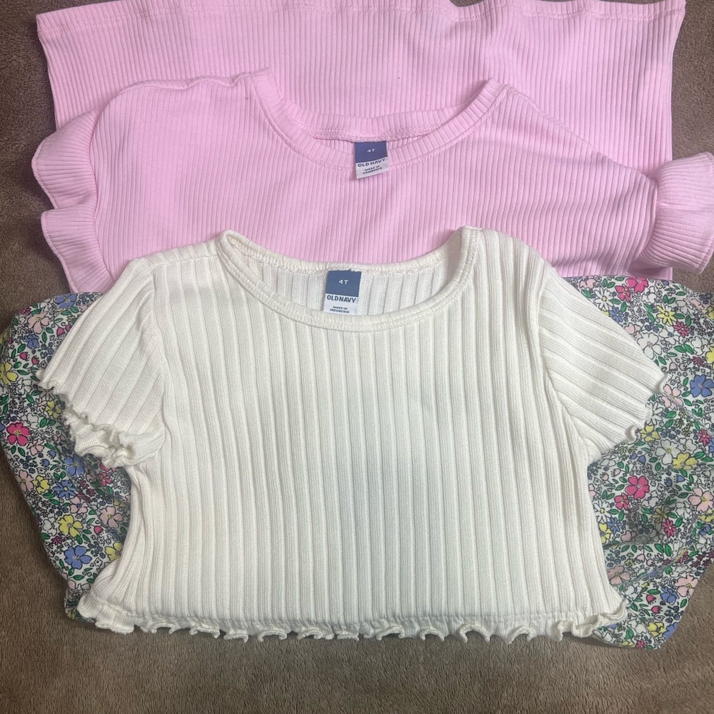 Old Navy White and Pink Casual Dress